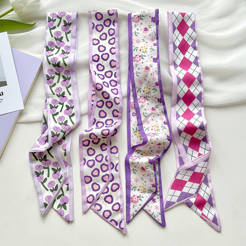Head Wrap Turban - 새로운 고급 슬림 숏 여성용 실크