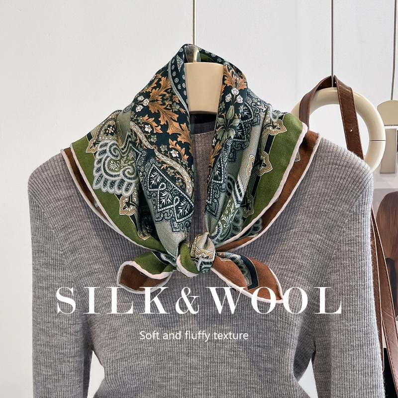 센트럴 컴퍼스 페르시안 플로럴 스퀘어 스카프 30% 멀 - Ascot Neck Scarf 리뷰 및 가격