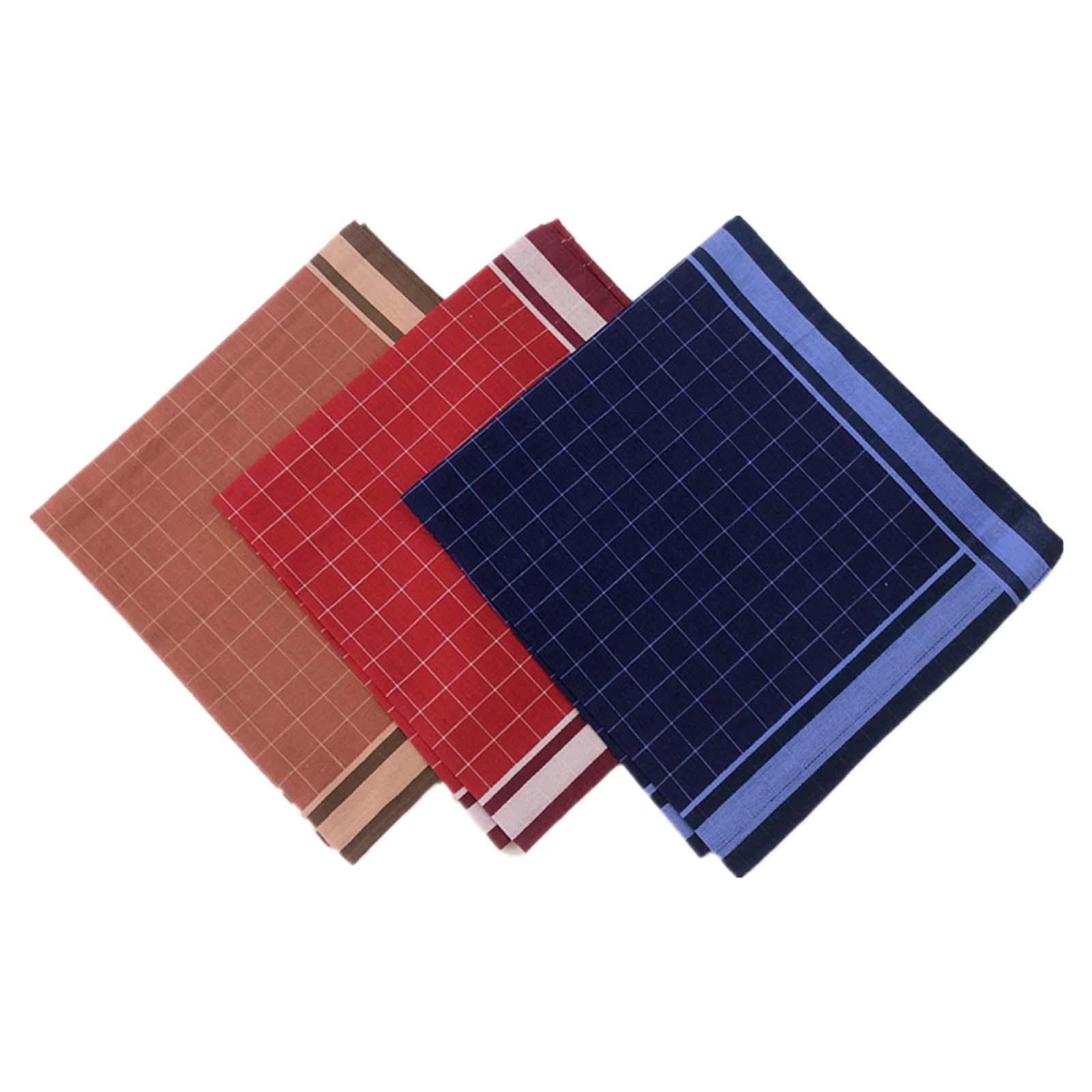 6개입 다크 플래드 손수건 부드러운 남성용 손수건 40 - Handkerchief Cotton Men 리뷰 및 가격