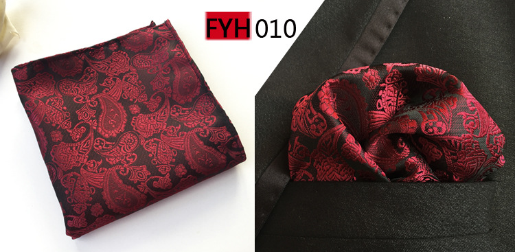 남성용 클래식 페이즐리 질감 손수건, 핑크 노란색 포켓 - Pocket Square Set 리뷰 및 가격
