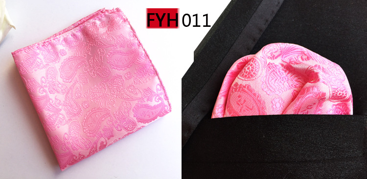 남성용 클래식 페이즐리 질감 손수건, 핑크 노란색 포켓 - Pocket Square Set 리뷰 및 가격