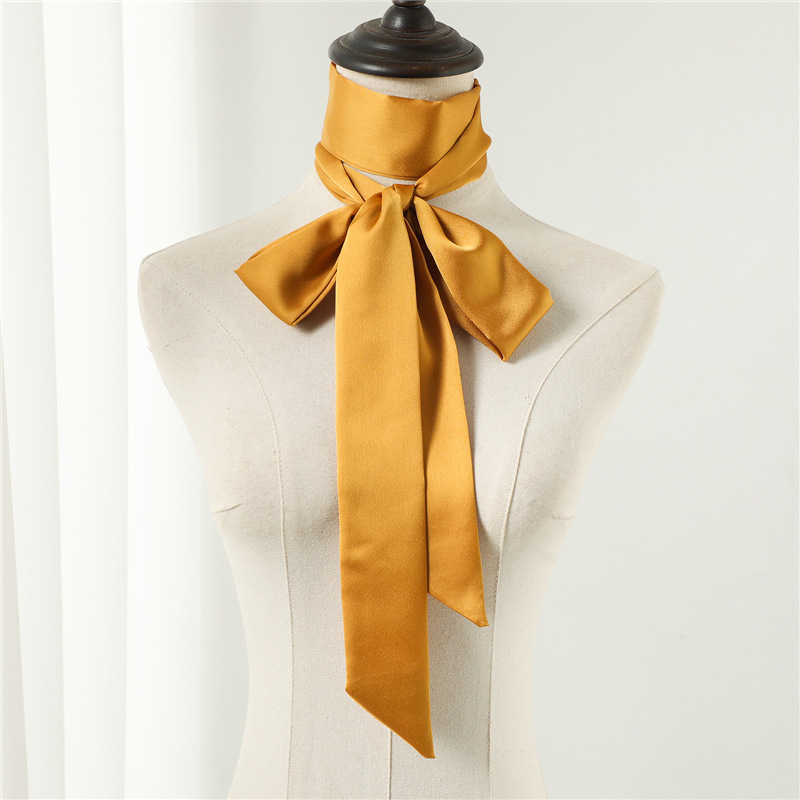 새로운 190*5cm 솔리드 헤어 스카프 길고 좁은 K - Ascot Neck Scarf 리뷰 및 가격