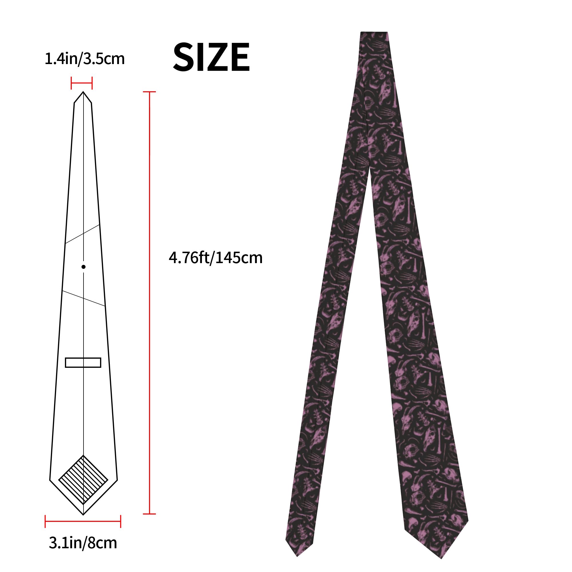 할로윈 고딕 코케트 넥타이 유니섹스 폴리에스터 8cm  - Skinny Tie Men 리뷰 및 가격