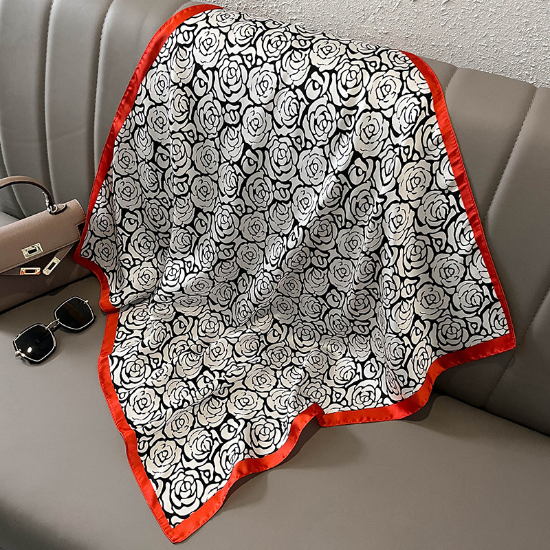 실크 스카프 프린트 럭셔리 디자인 목도리 스카프 여성용 - Ascot Neck Scarf 리뷰 및 가격
