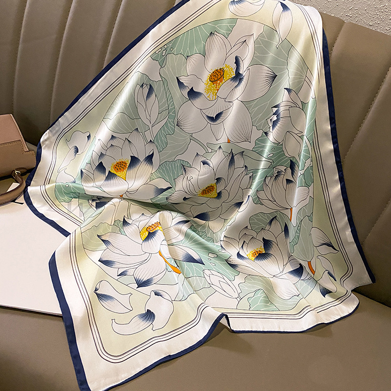 실크 스카프 프린트 럭셔리 디자인 목도리 스카프 여성용 - Ascot Neck Scarf 리뷰 및 가격