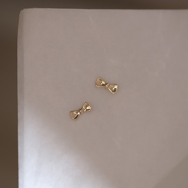 925 스털링 실버 14K 골드 도금 리본 스터드 귀걸 - Tie Clip Silver 리뷰 및 가격
