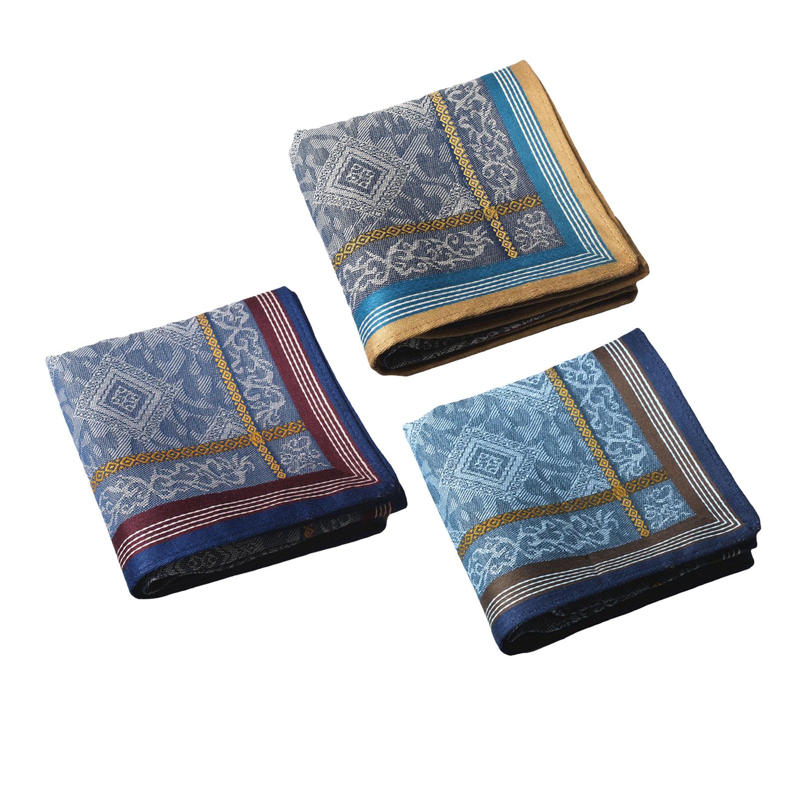 3개입 포켓 스퀘어 손수건 면 소재 남성용 손수건 - Handkerchief Cotton Men 리뷰 및 가격