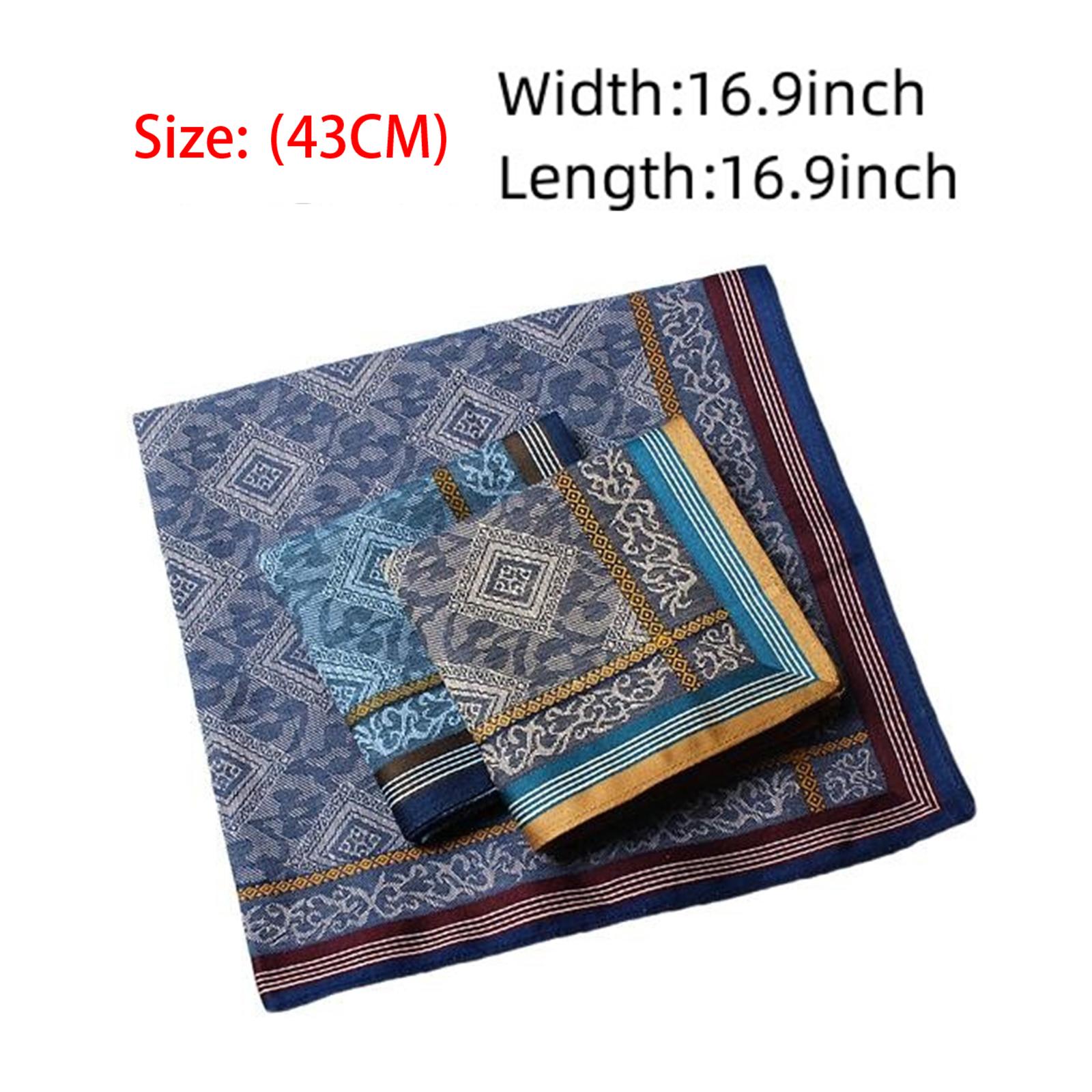 3개입 포켓 스퀘어 손수건 면 소재 남성용 손수건 - Handkerchief Cotton Men 리뷰 및 가격