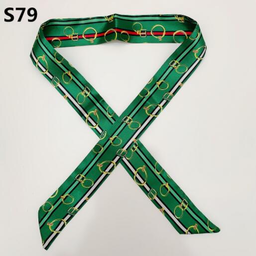 여성용 프린트 실크 스카프, 작은 가방, 리본, 헤어  - Head Wrap Turban 리뷰 및 가격