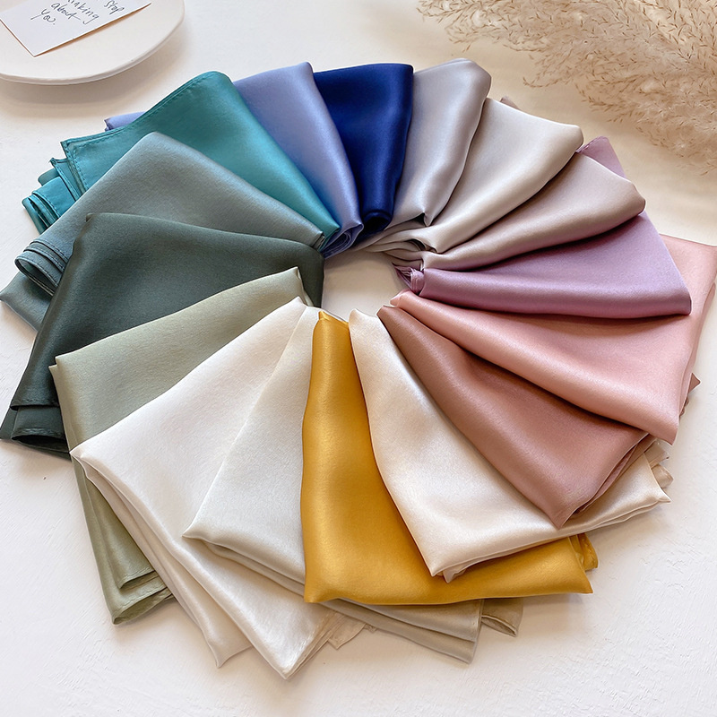 패션 100% 진짜 실크 스카프 여성 Shawls 여성 - Scarf Silk Square 리뷰 및 가격